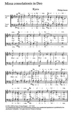 Jansen: Missa consolationis in Deo (EsDur)