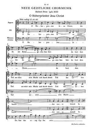Peter: O Hoherpriester Jesu Christ (GDur)