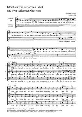 Wenzel: Gleichnis vom verlorenen Schaf (Op.32)
