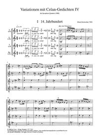 Karkoschka: Variationen mit CelanGedichten IV
