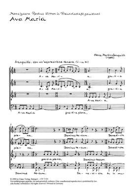 Lonquich: Quinque precationes ad Mariam in memoriam Igor Strawinsky