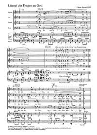 Berger: Litanei der Fragen an Gott