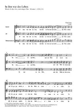 Horn: In ihm war das Leben (aMoll)