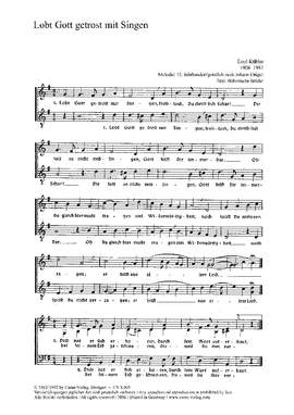 Kübler: Lobt Gott getrost mit Singen (GDur)
