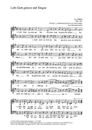 Kübler: Lobt Gott getrost mit Singen (GDur)