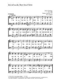 Linkenbach: Ich ruf zu dir, Herr Jesu Christ (dMoll)