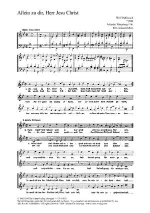 Pahlitzsch: Allein zu dir, Herr Jesu Christ