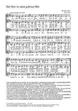Stern: Der Herr ist mein getreuer Hirt; Ein feste Burg ist unser Gott; Lobt Gott, den Herrn; Nun jauchzt dem Herrn