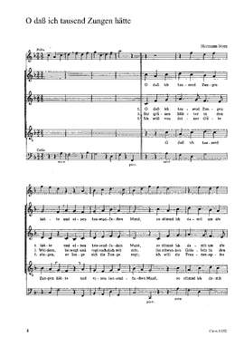 Stern: Dir, dir, Jehova, will ich singen; O daß ich tausend Zungen hätte