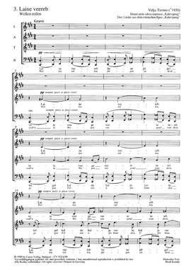 Tormis: Laine veereb (Wellen rollen) (cMoll)