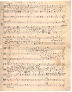 Mendelssohn: Vier Quartette für Männerchor (Faks)