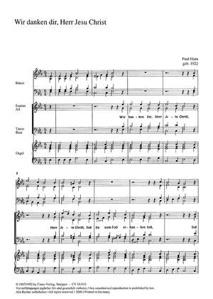 Horn: Wir danken dir, Herr Jesu Christ (esMoll)