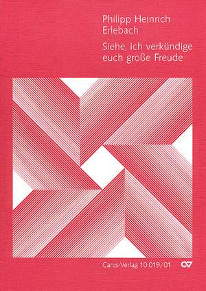 Erlebach: Siehe, ich verkündige euch große Freude
