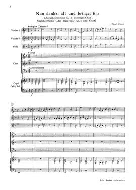 Horn: Nun danket all und bringet Ehr (FDur)