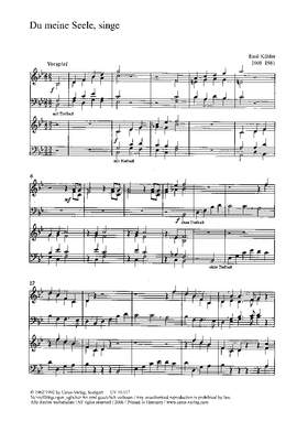 Kübler: Du, meine Seele, singe