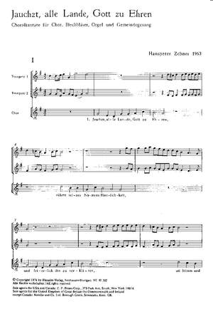 Zehner: Jauchzt, alle Lande, Gott zu Ehren