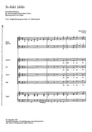 Horn: In dulci jubilo (FDur)