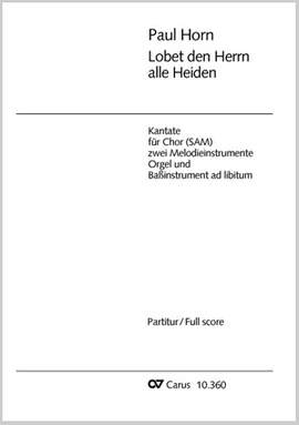 Horn: Lobe den Herrn, alle Heiden (CDur)