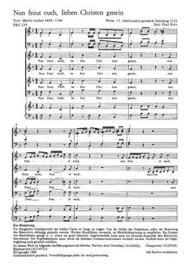 Horn: Nun freut euch, lieben Christen gmein (FDur)