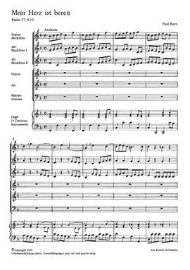 Horn: Mein Herz ist bereit (FDur)