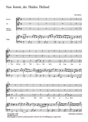 Horn: Nun komm, der Heiden Heiland (eMoll)