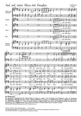 Horn: Auf, auf, mein Herz, mit Freuden (DDur)
