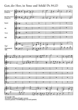 Horn: Gott, der Herr, ist Sonn und Schild (FDur)