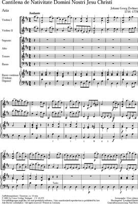 Zechner: Cantilena de Nativitate Domini Nostri Jesu Christi (DDur)