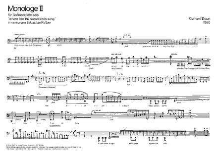 Braun: Monologe II