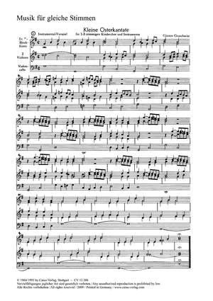 Gruschwitz: Kleine Osterkantate (GDur)