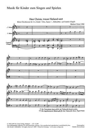 Nickel: Zwei Chorsätze für Kinderchor von Nickel und Prautzsch