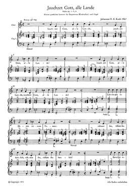 Koch: Jauchzet Gott, alle Lande (DDur)
