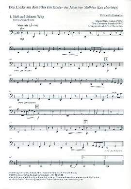 C. Barratier / B. Coulais: Die Kinder des Monsieur Mathieu (arr. R. Butz): cello/bass part
