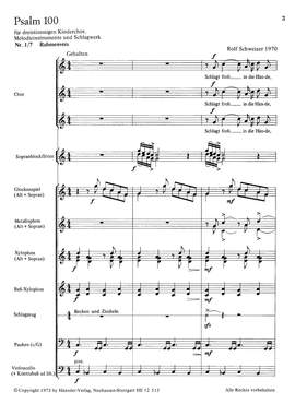 Schweizer: Psalm 100 (CDur)