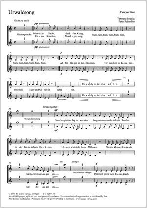 Schindler: Urwaldsong