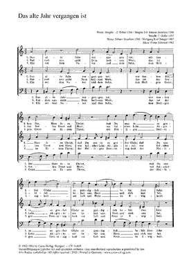 Schmeel: Das alte Jahr; Marx: O jesu Christe
