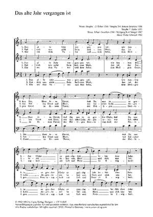 Schmeel: Das alte Jahr; Marx: O jesu Christe