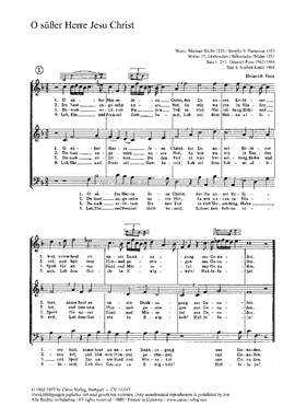 Linke; Poos: O süßer Herre Jesu Christ