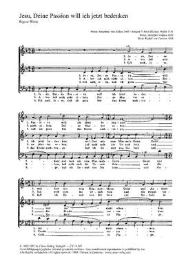 Oertzen: Jesu, deine Passion (FDur)