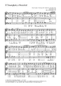 Zillinger: O Traurigkeit, o Herzeleid (eMoll)