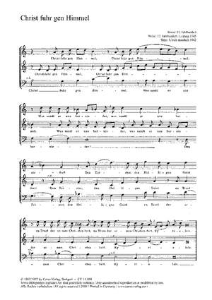 Baudach: Christ fuhr gen Himmel