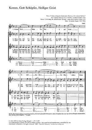 Wagner: Komm, Gott Schöpfer, Heiliger Geist