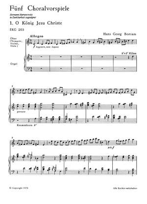 Bertram: Fünf Choralvorspiele