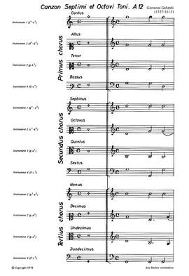 Gabrieli: Canzon septimi et octavi toni