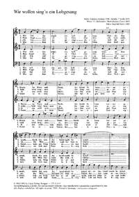 Borris: Wir wollen sing'n ein Lobgesang; Fiebig: Herr Gott, dich loben alle wir