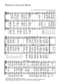 Barbe: Wachet auf, ruft uns die Stimme (CDur)