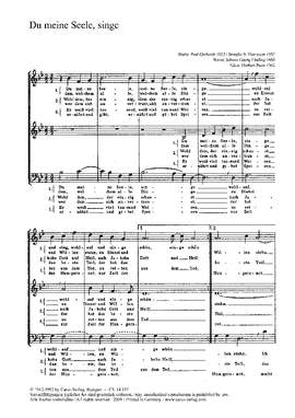 Ebeling: Du, meine Seele, singe (gMoll)