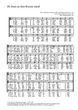 Wenzel: Da Jesus an dem Kreuze stund (Op.54 no. 2; eMoll)