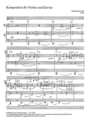 Rentzsch: Komposition für Violine und Klavier