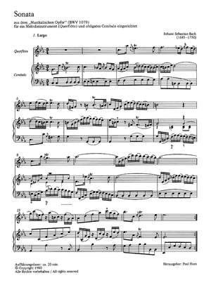 Bach, JS: Sonata in c (BWV 1079 no. 8; c-Moll)